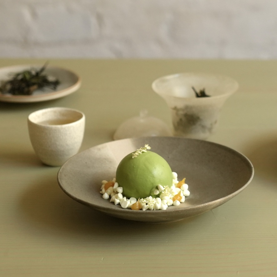 Matcha ice cream and Yamazoe Shirocha | io x Rowak
