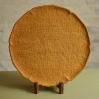 Træbakke | Linolie | Kōbō Eramu | Blomsterformet